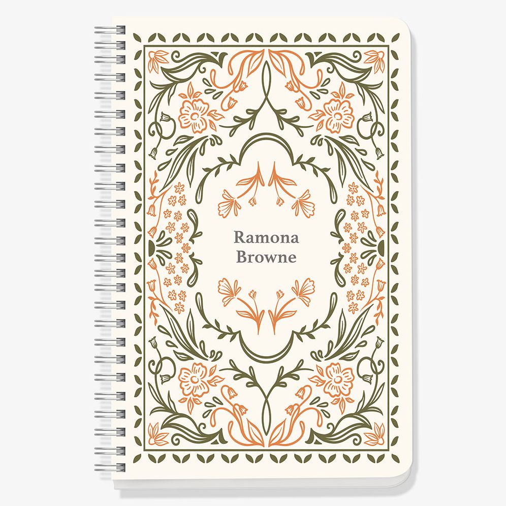 Folk Floral Custom Journal