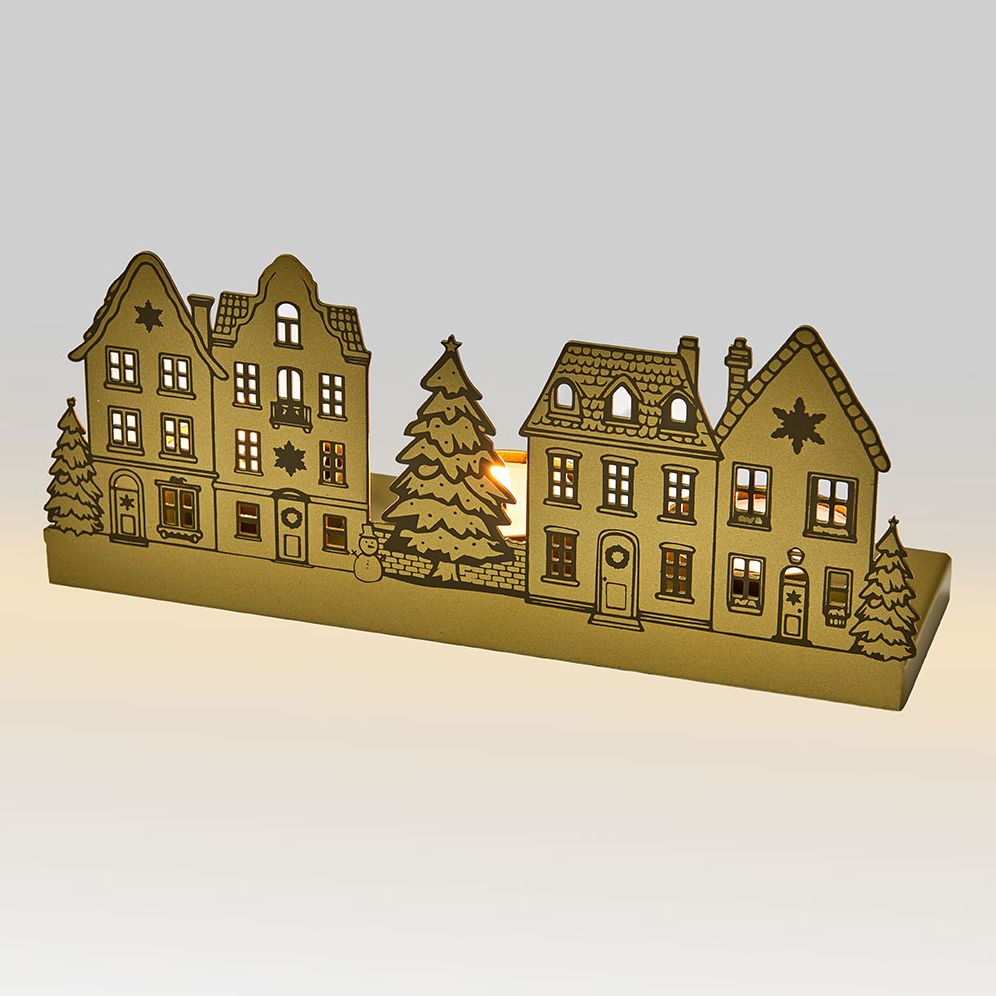 Holiday Village Candle Holder