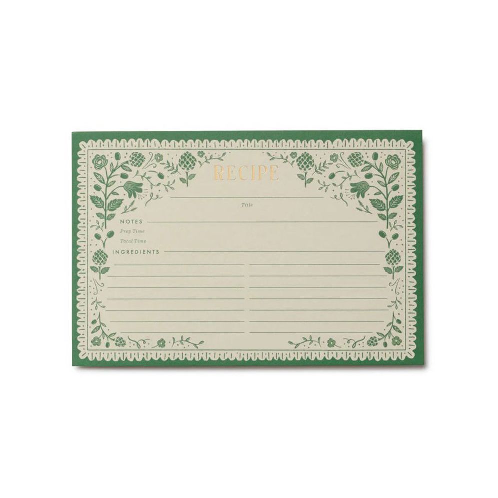 Pack of 12 Artichoke Recipe Cards