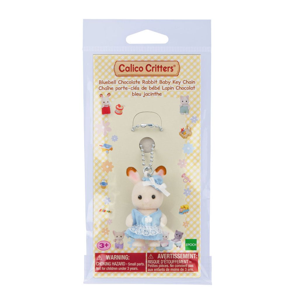 Calico Critters Bluebell Chocolate Rabbit Baby Key Chain Paper Source