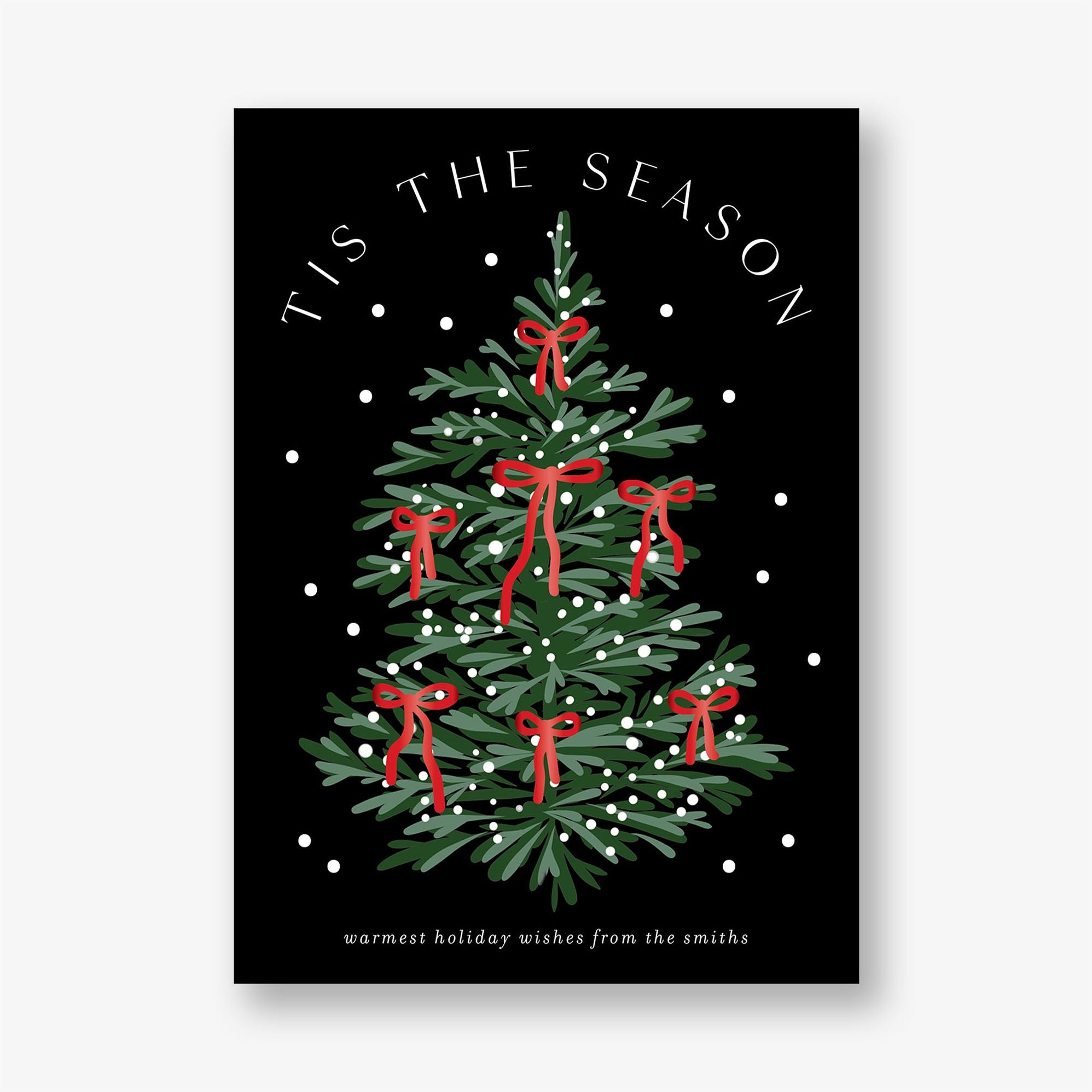 Twinkling Trees Foil Holiday Card