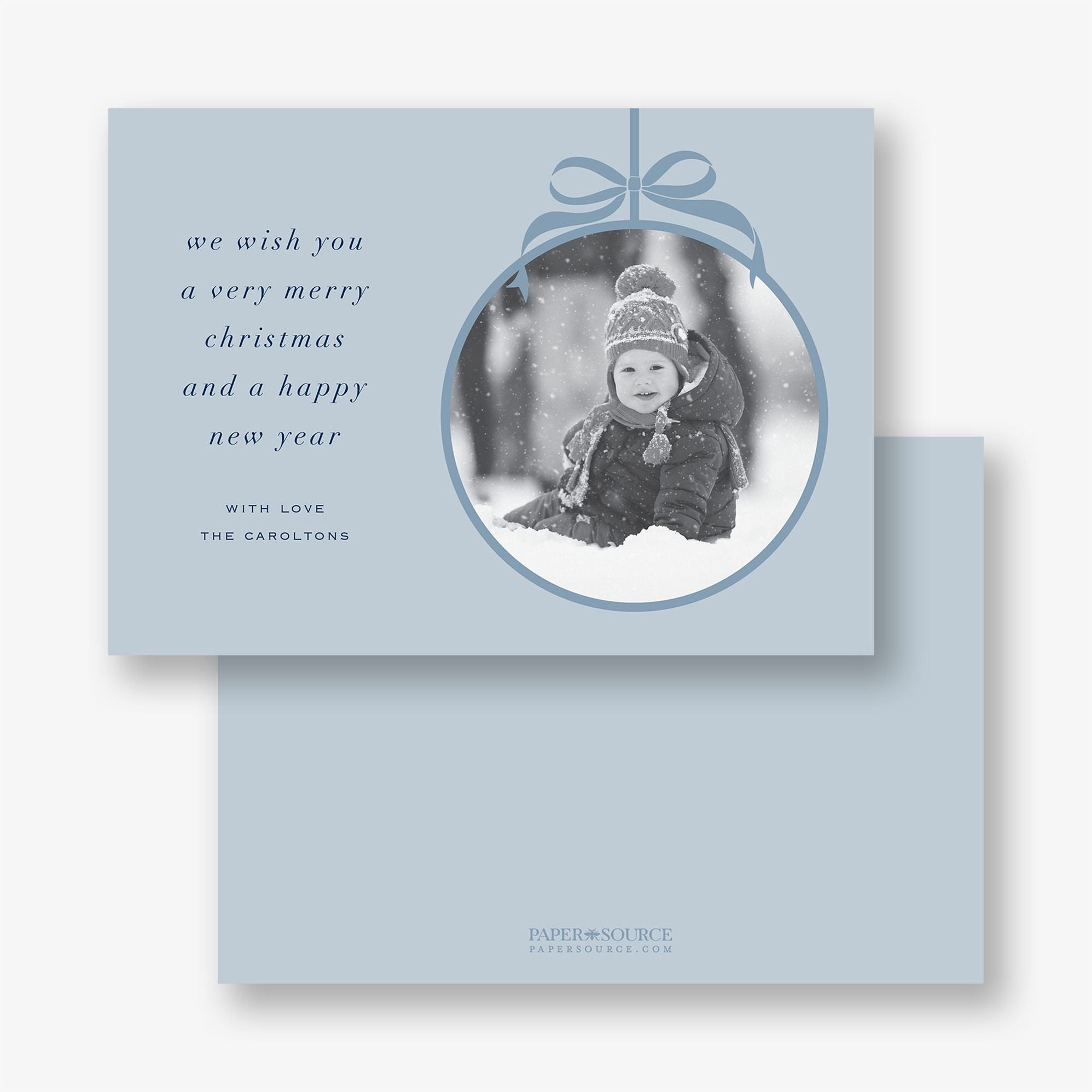 Elegant Ornament Holiday Photo Card