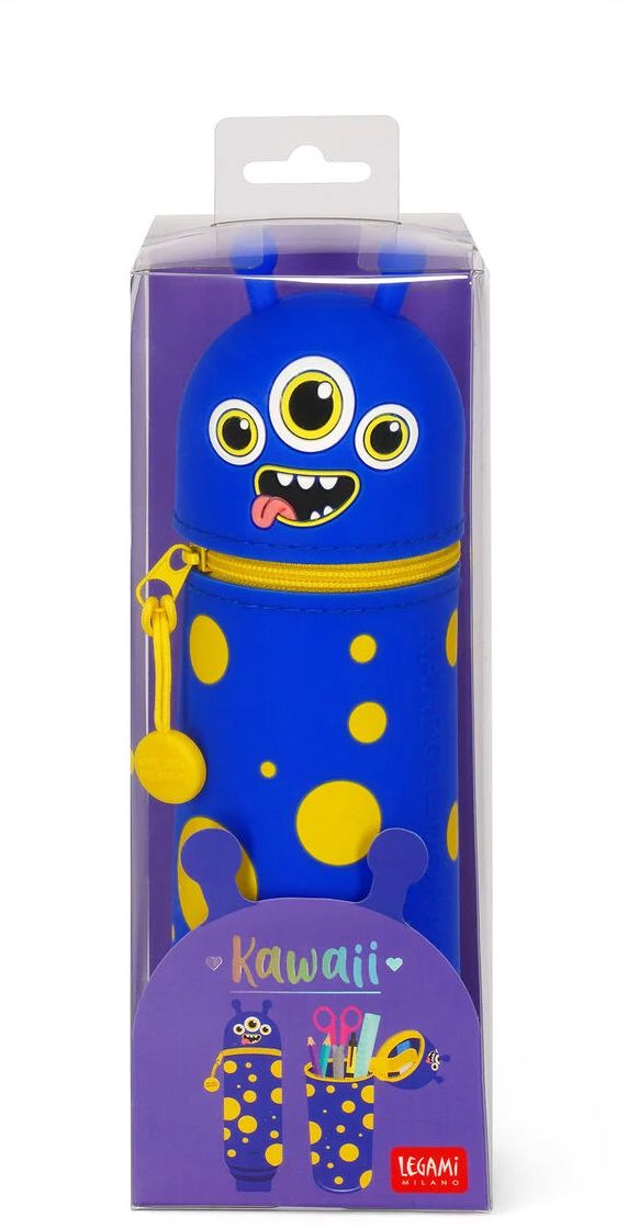 Legami 2-In-1 Silicone Pencil Case - Kawaii - Monster