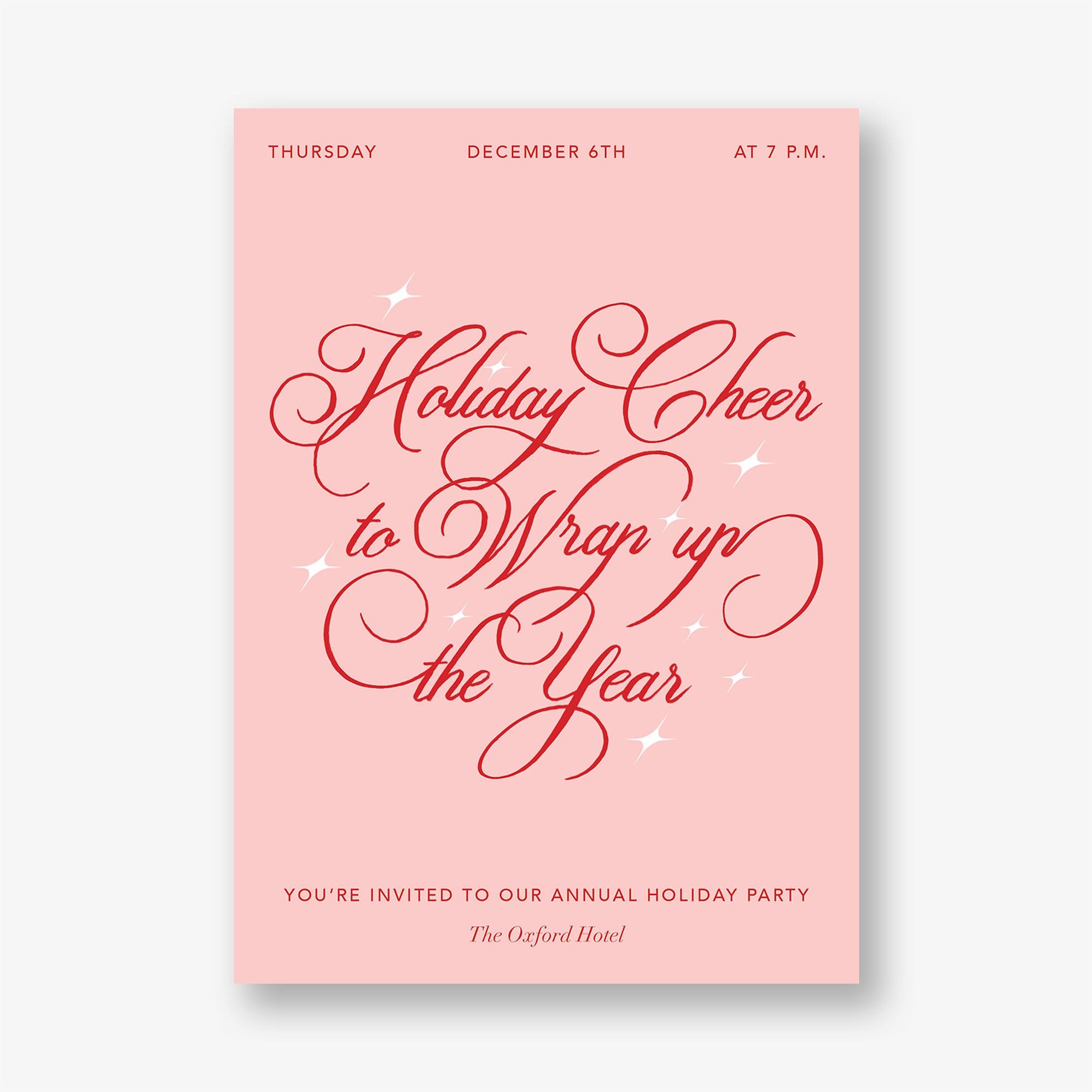 Holiday Twinkle Party Invitation