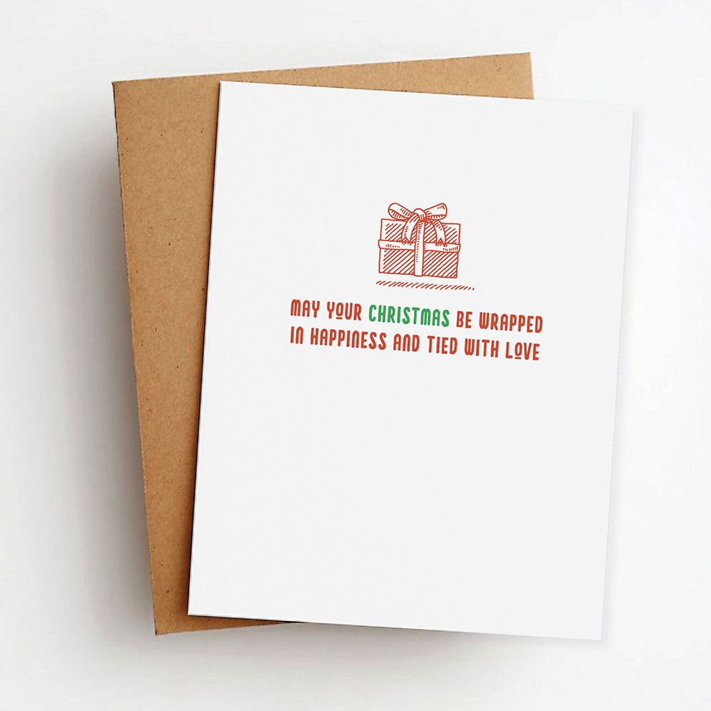 Wrapped in Happiness Holiday Card