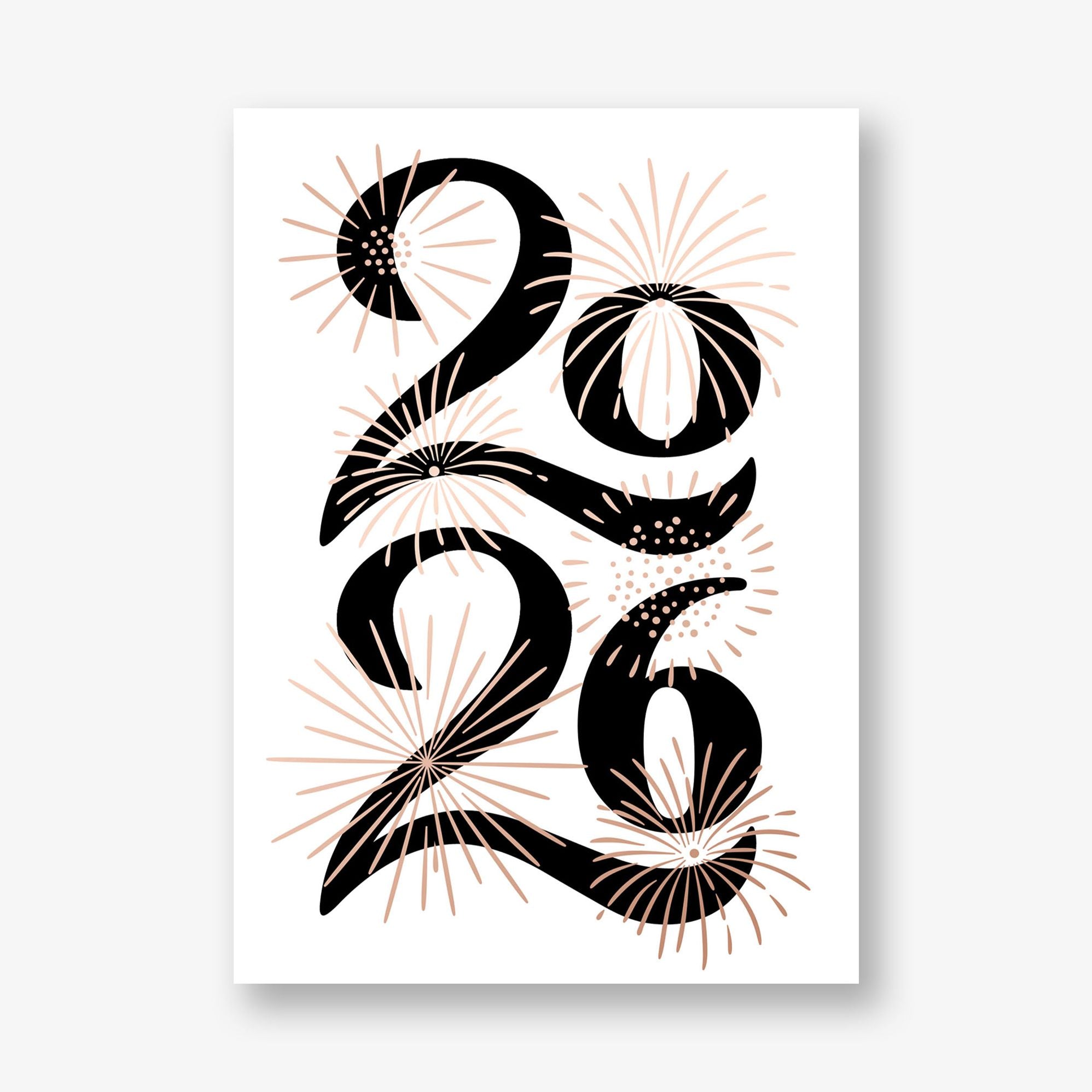Sparkling New Year Greeting Card