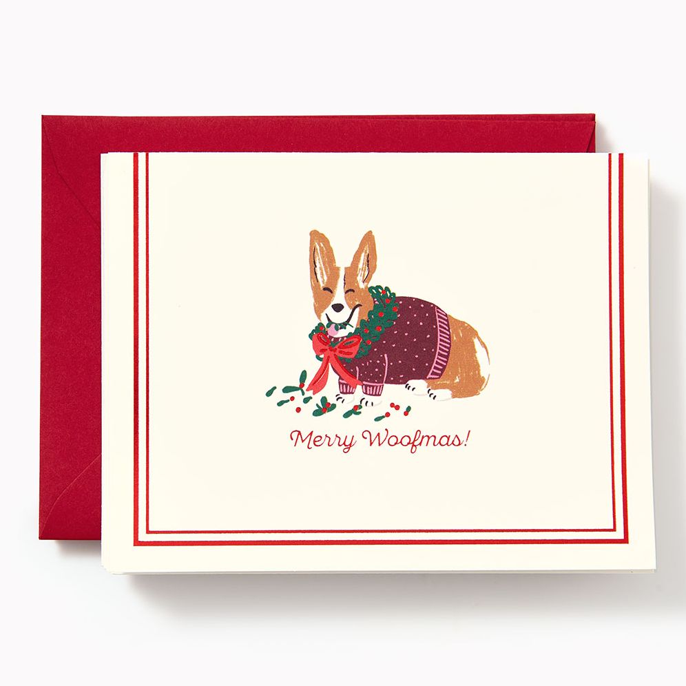 Christmas Festive Corgi Stationery Set Paper Source