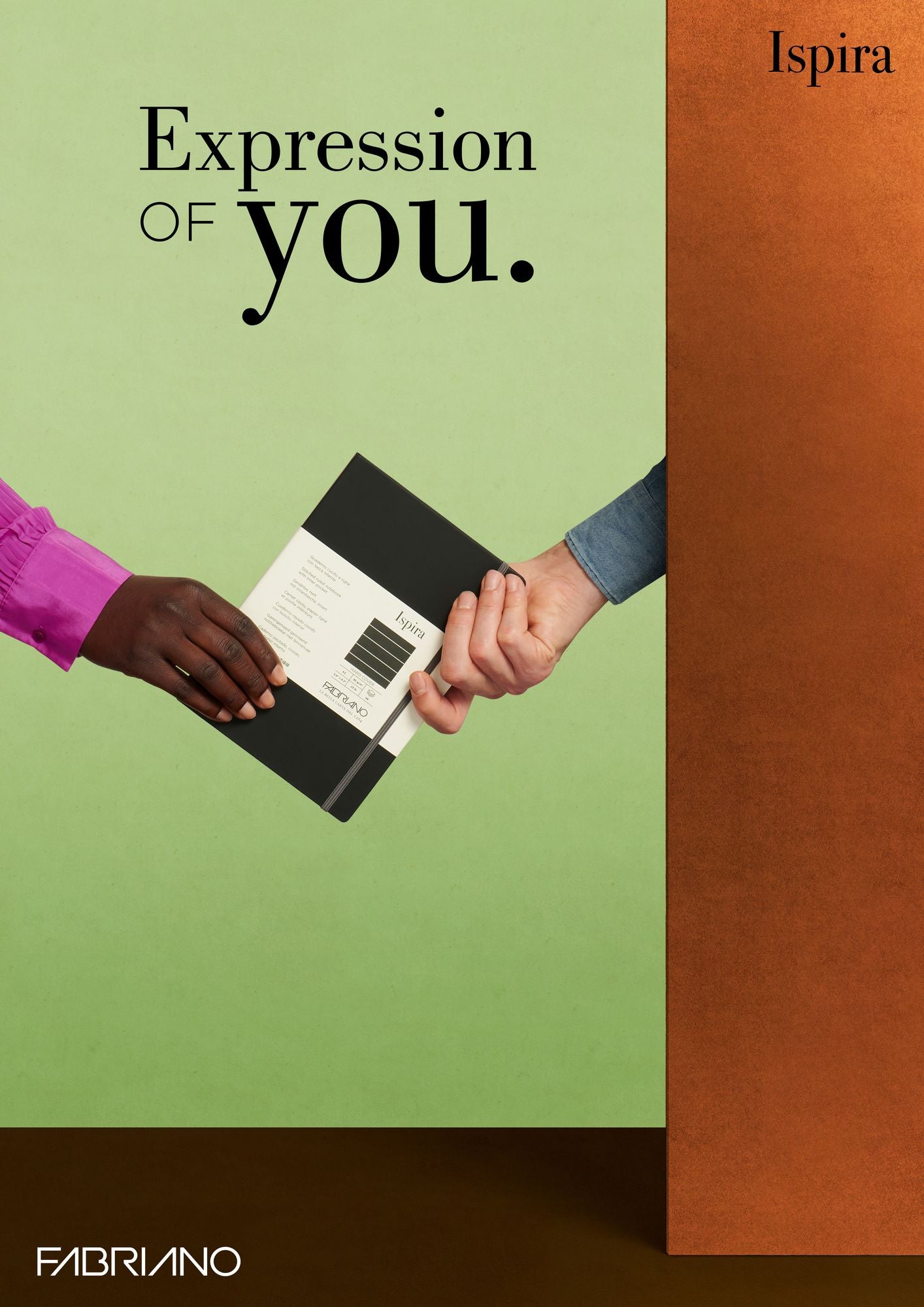 Ispira Journal, A5, Hard-Cover, Lined, Green