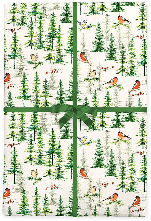 Snowy Forest Flat Wrap