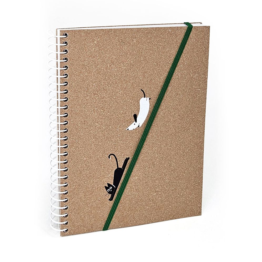 Spiral Cat and Dog Notebook - Exclusive