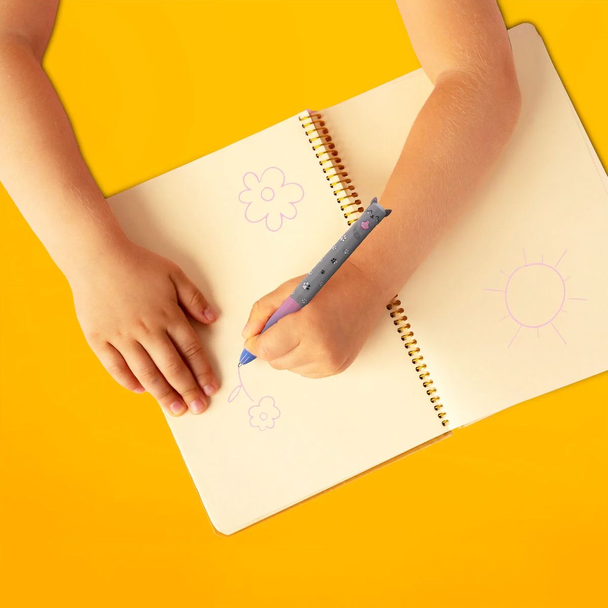 Legami Two-Color Ballpoint Pen - Click&Clack - Kitty