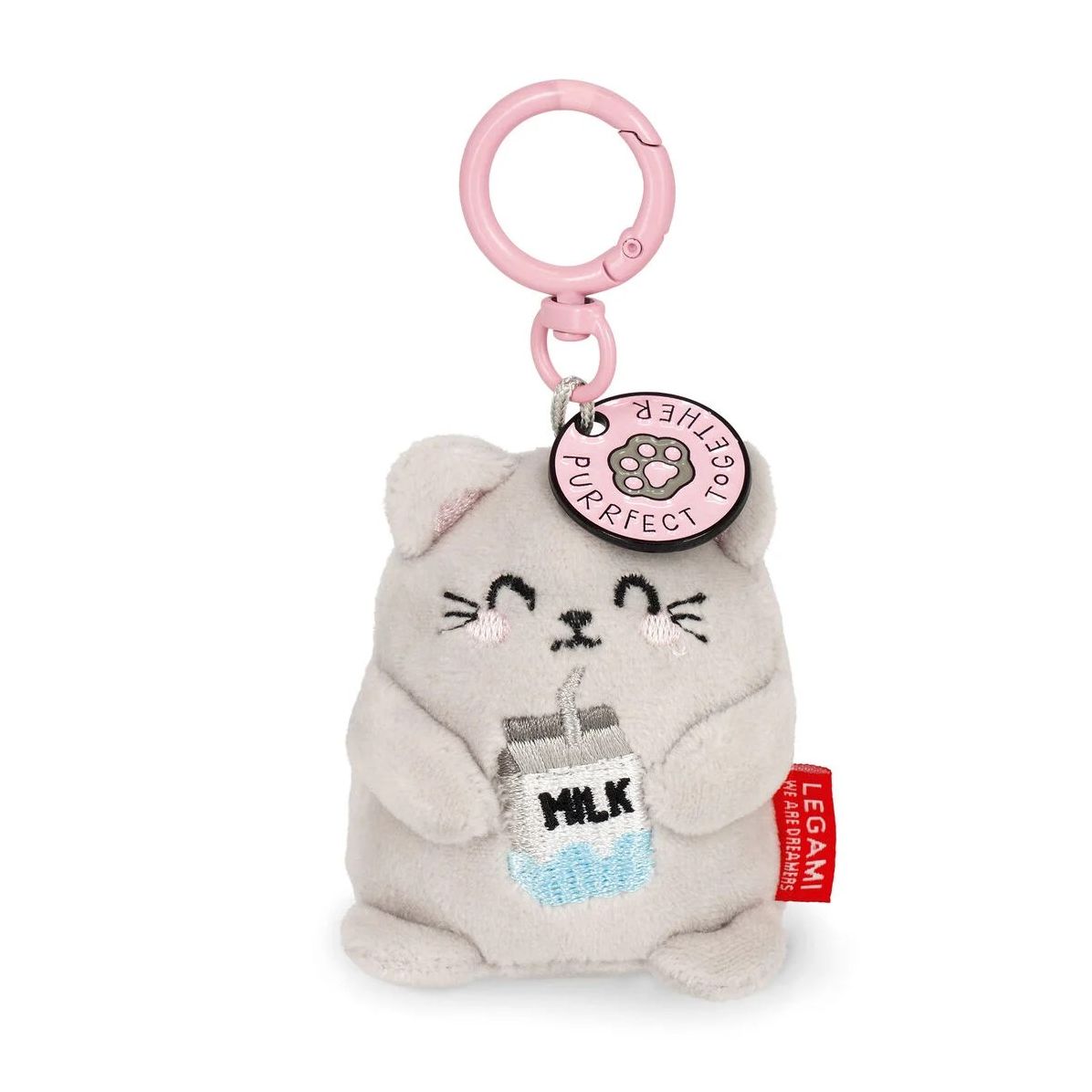 Legami Plush Key Ring - Super Soft! - Tiny - Kitty | Paper Source