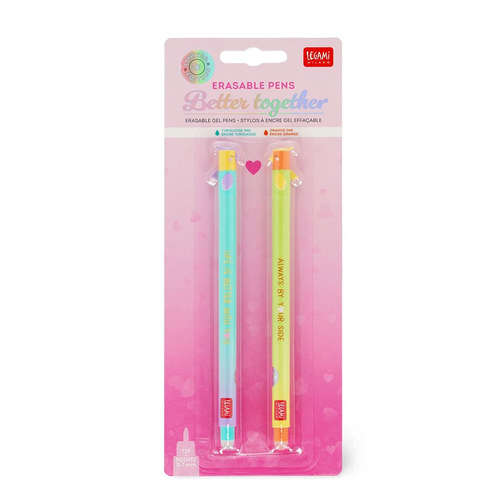Set of 2 Erasable Legami Valentines Pens