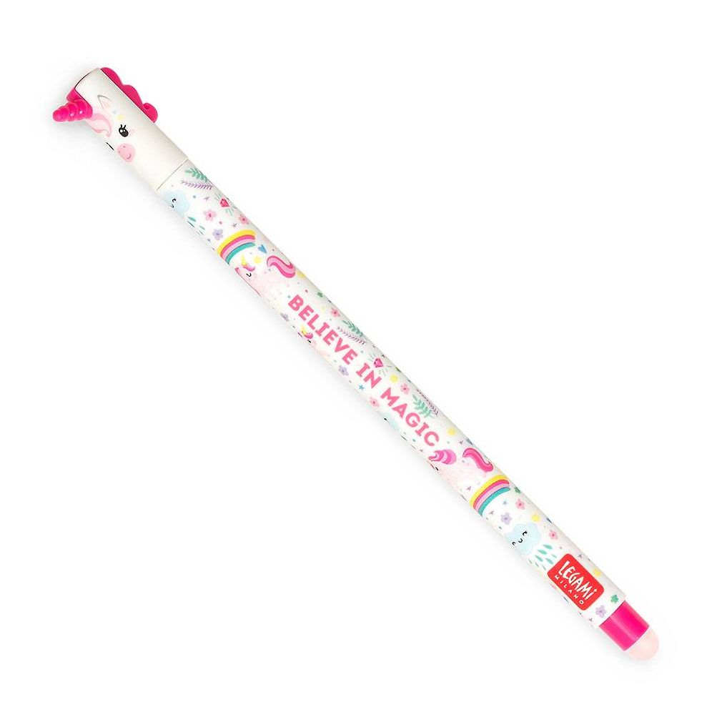 Unicorn Erasable Gel Pen - Pink Ink