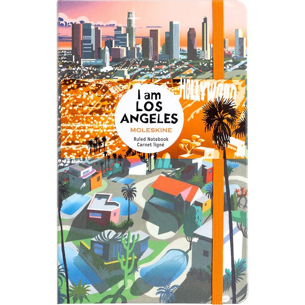 Moleskine Limited Edition I am the city Notebook, Hard Cover, Large (5" x 8.25") Ruled, Los Angeles, 240 Page