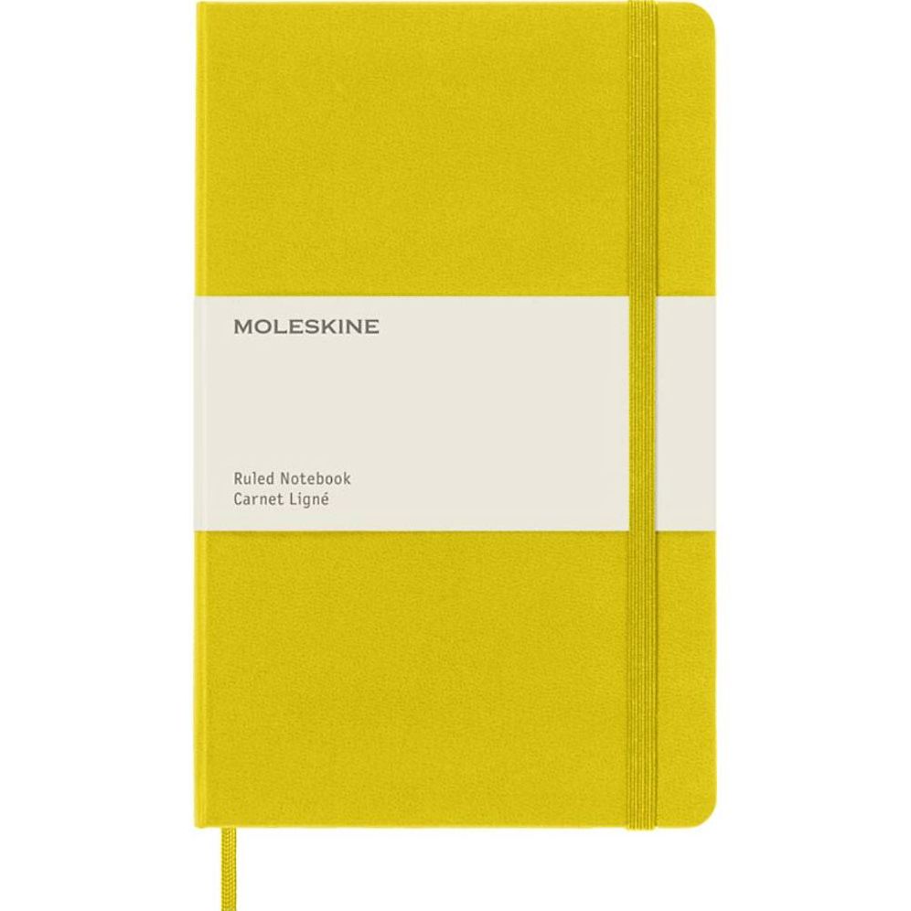 Moleskine Classic Notebook, Large, Ruled, Brass Yellow Hard, Hard
