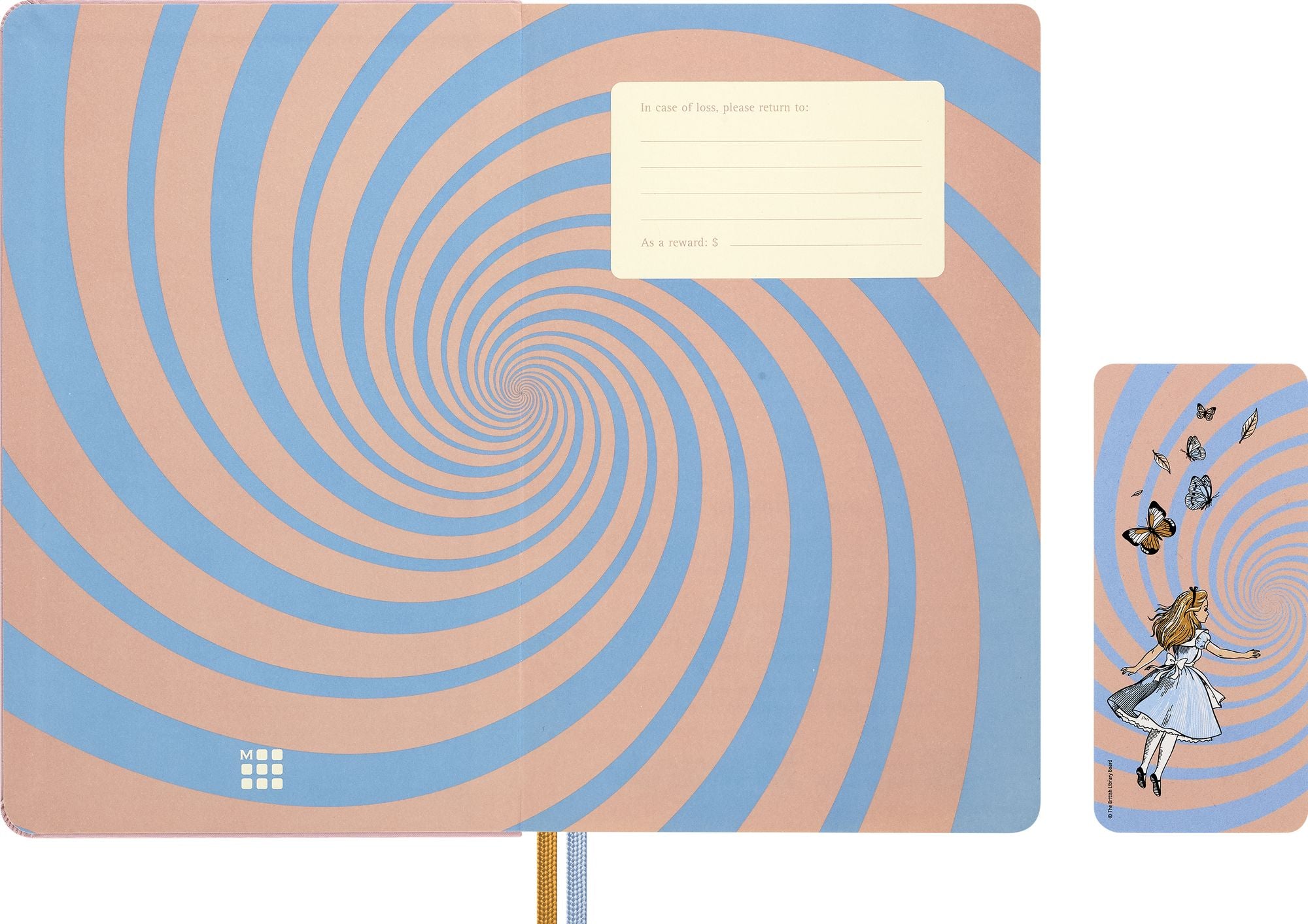 2027 Moleskine Limited Edition Alice in Wonderland 12 Month Weekly Planner, Hard Cover, Large (5" x 8.25"), Alice, 144 Pages