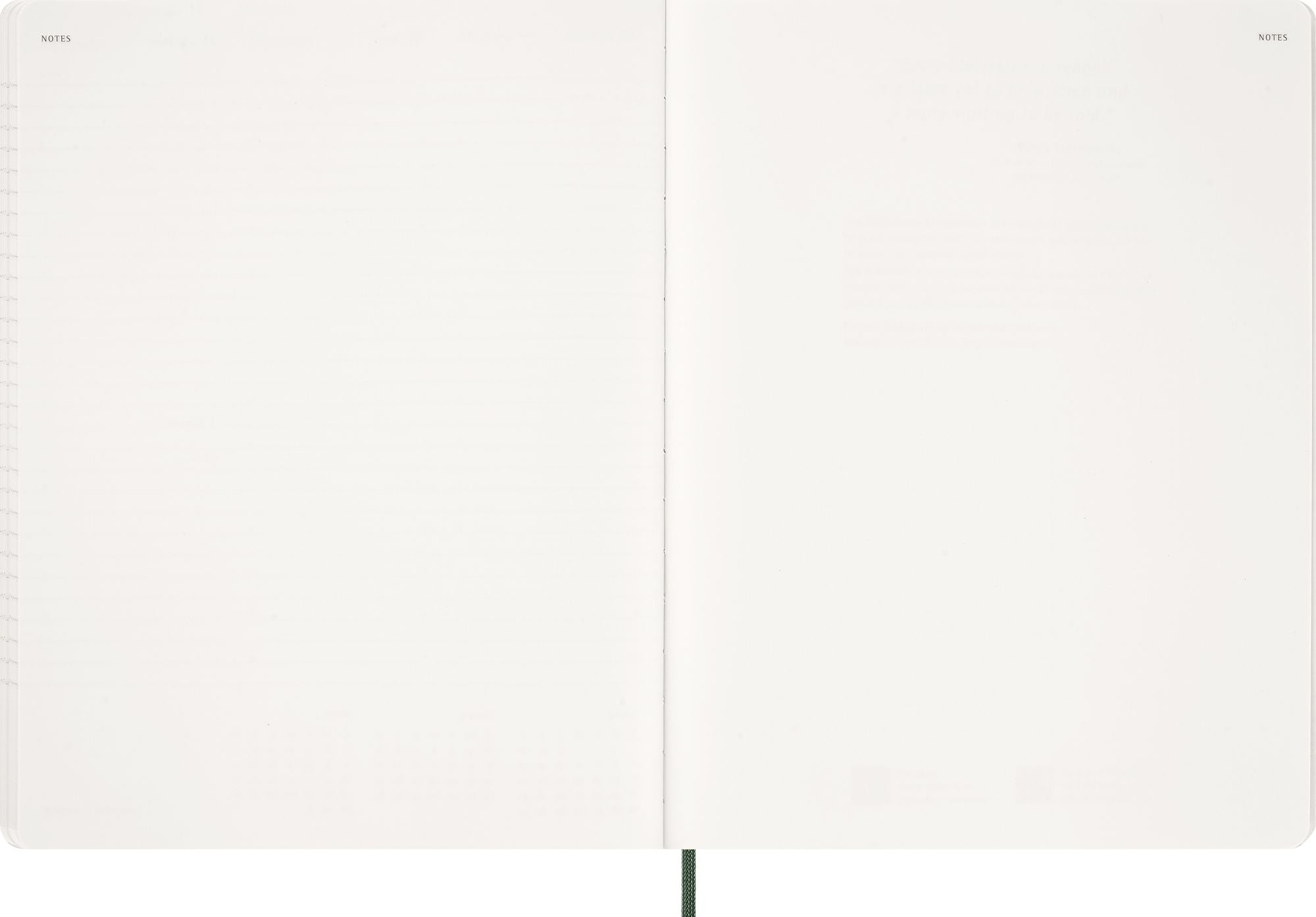 2027 Moleskine 15-Month Essential Planner, Soft Cover, Weekly Vertical, XXL (8.5" x 11"), Myrtle Green, 128 pages