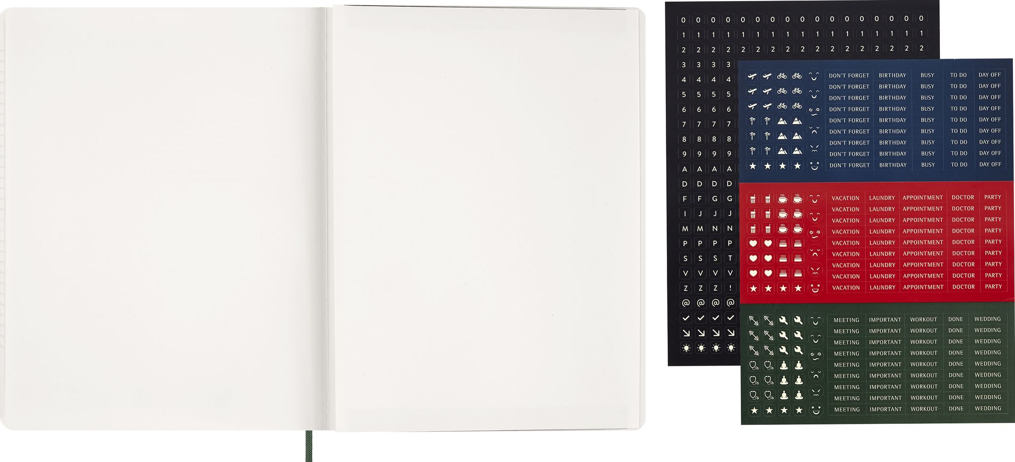 2027 Moleskine 15-Month Essential Planner, Soft Cover, Weekly Vertical, XXL (8.5" x 11"), Myrtle Green, 128 pages