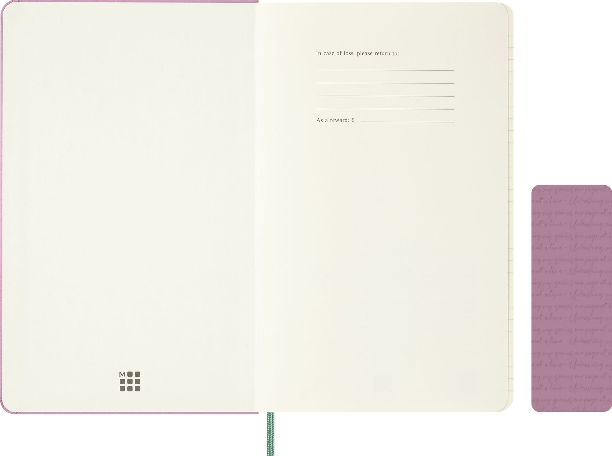 Moleskine Colored Patterned Notebook, Hard Cover, Large (5" x 8.25") Ruled/Lined, Majestic Pink, 240 Pages