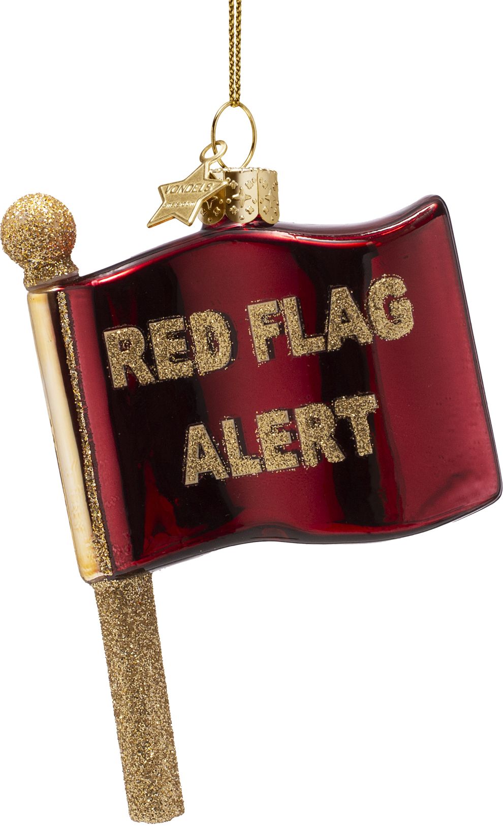 Glass Ornament, Red Flag Alert