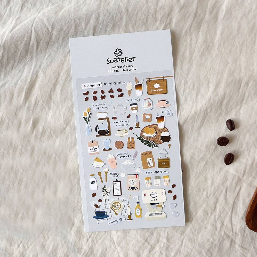 I Like Coffee Stickers