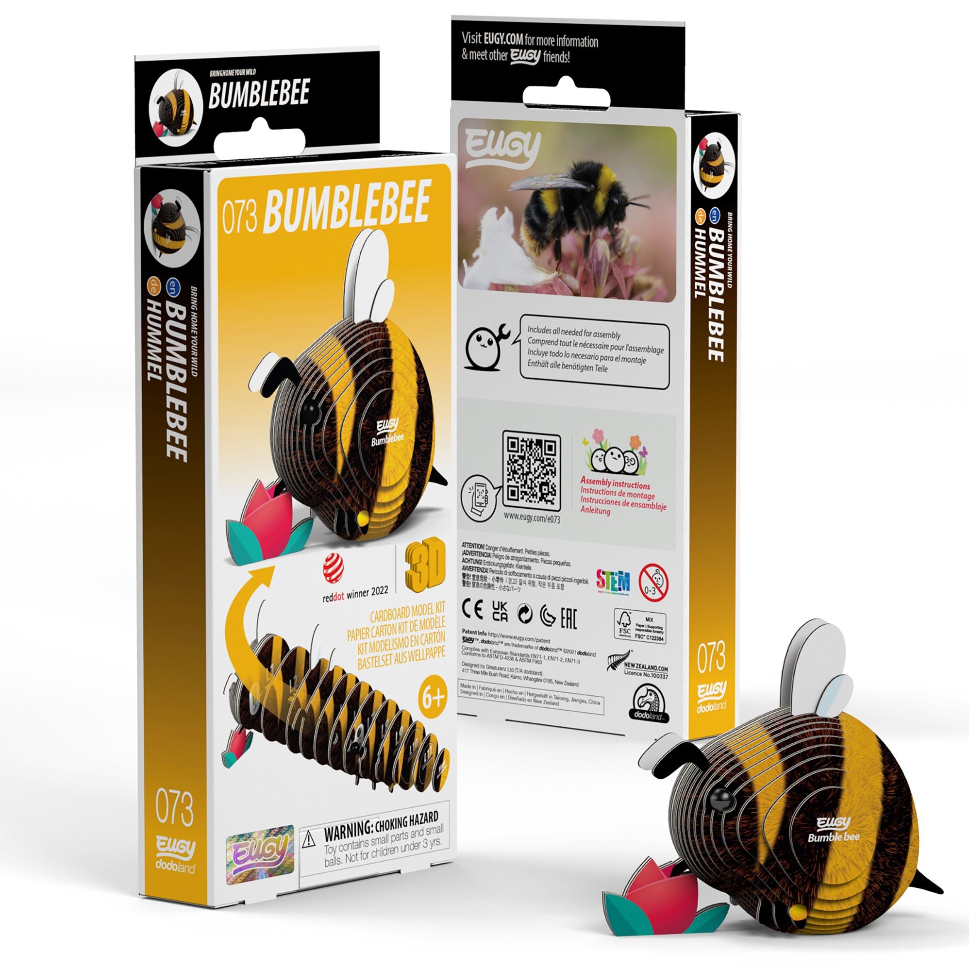 EUGY Bumblebee 3D Cardboard Model Kit