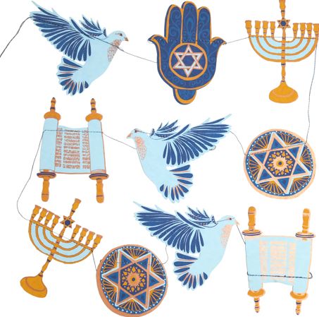 Hanukkah Sewn Garland