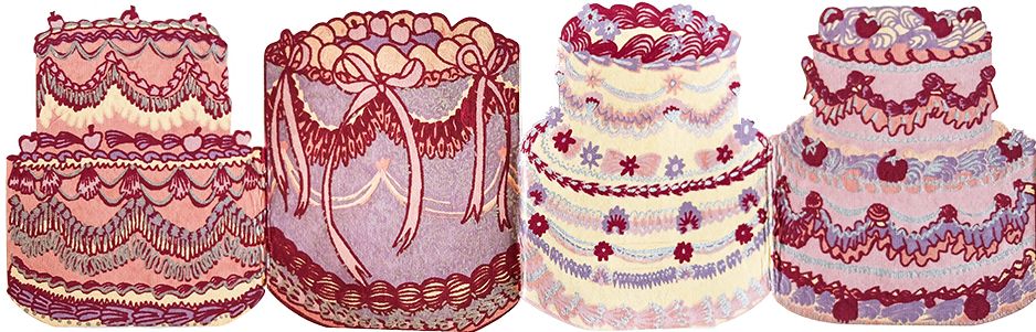 Cake Concertina Birthday Card