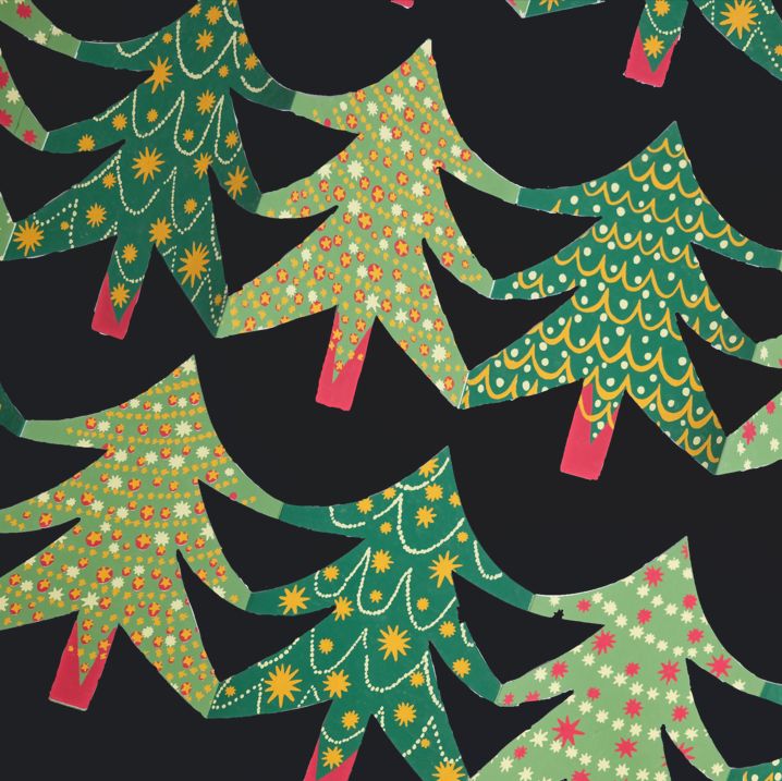 Christmas Trees Concertina Garland