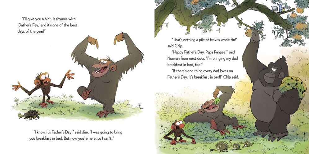 Grumpy Monkey Father's Day Fuss: Includes Fun Stickers!