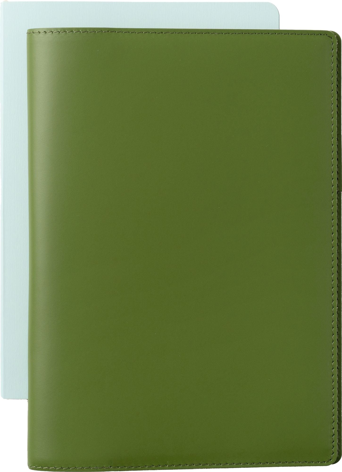 Paper Source Green Leather Refillable A5 Journal Cover