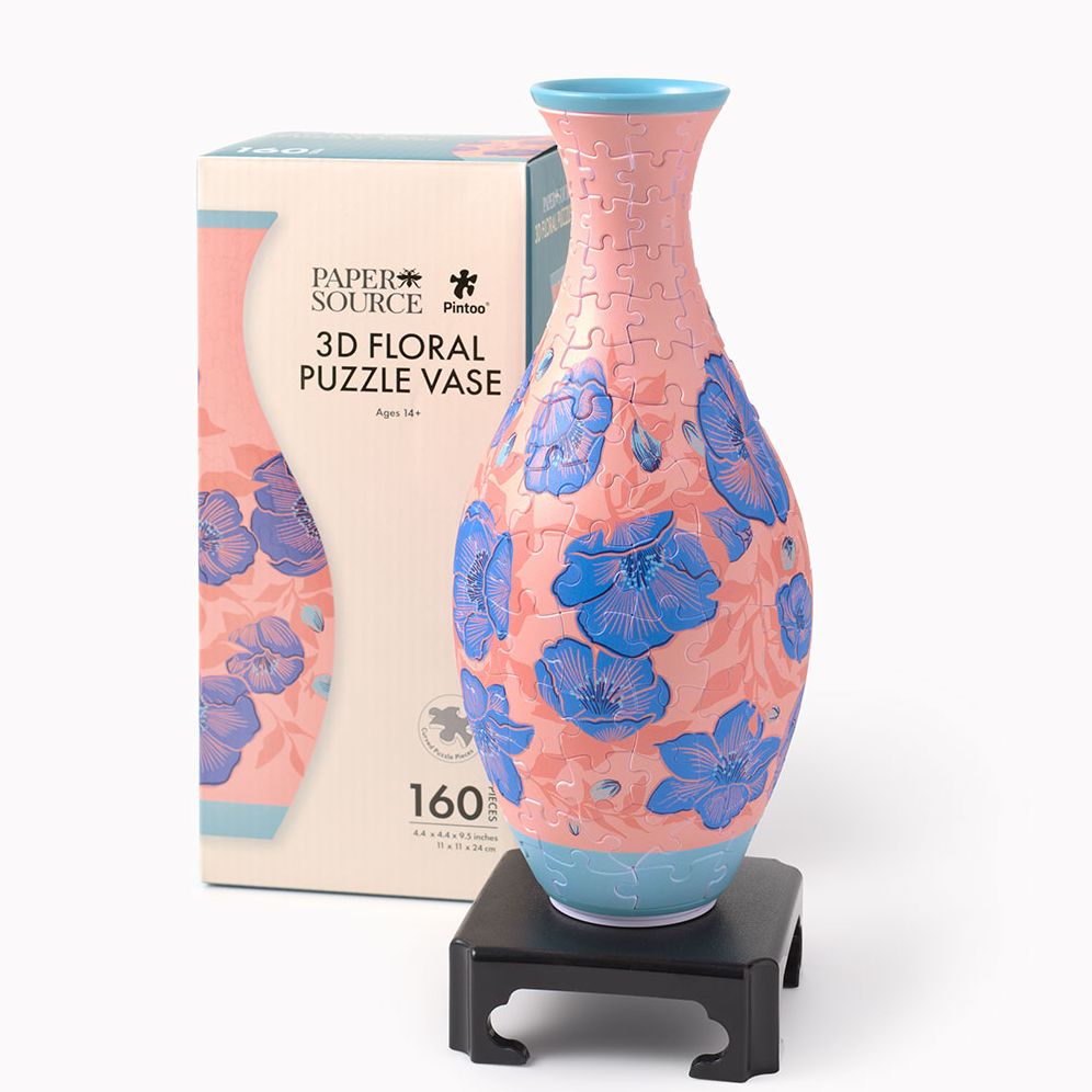 3D Floral Puzzle Vase