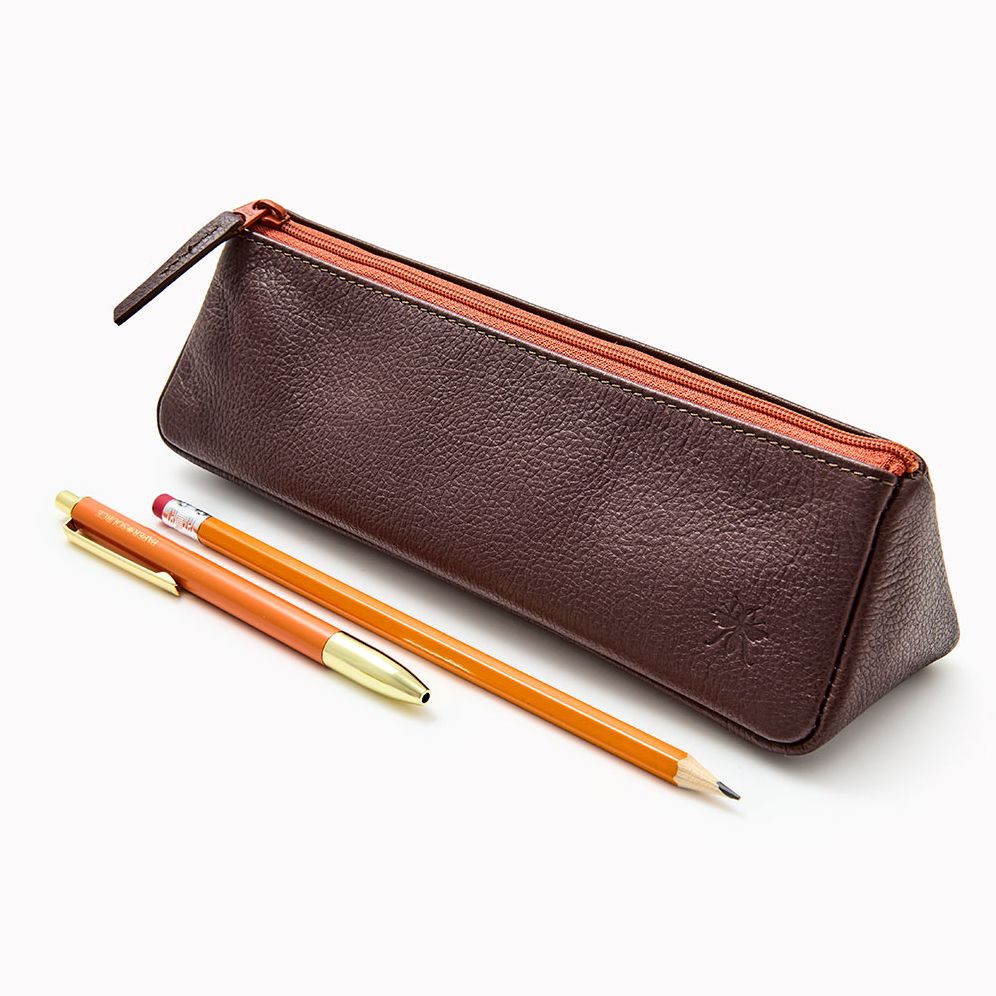 筆箱 Chocolate Paper Wasp Tri Pencil Pouch | Paper Source