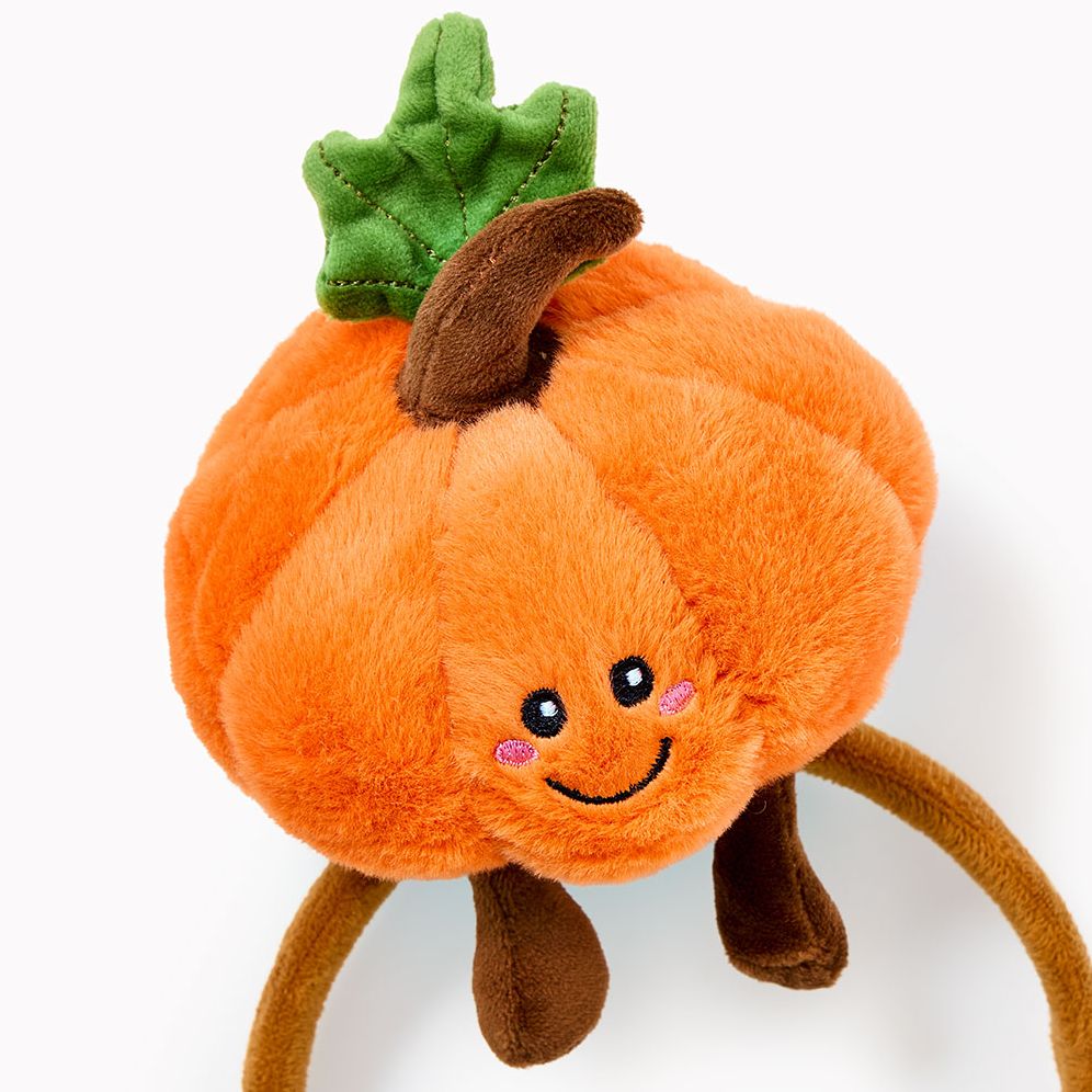 Plush Harvest Pumpkin Headband