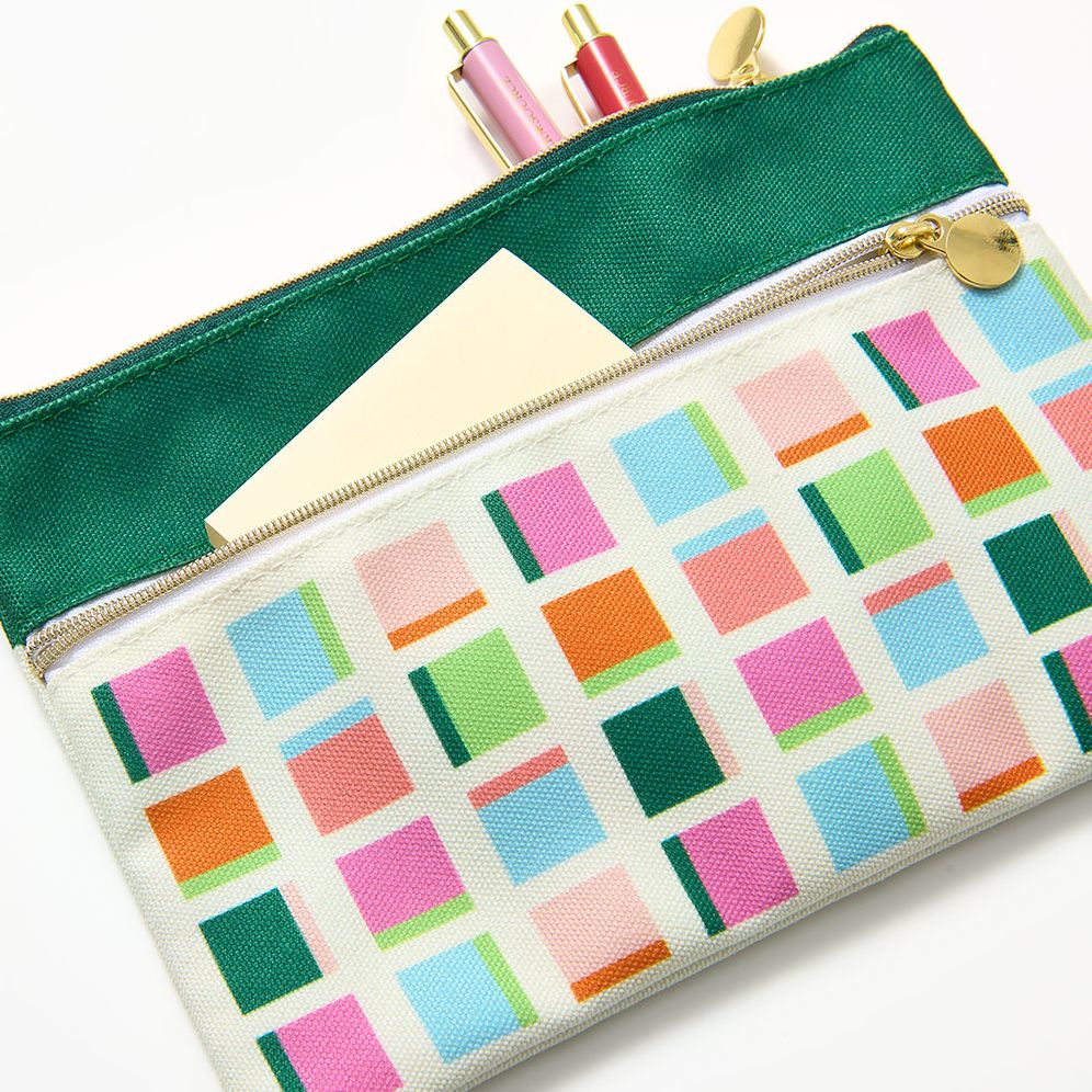 Sticky Notes Canvas Pouch