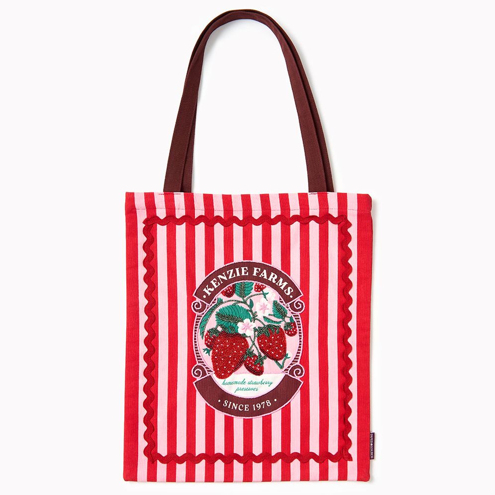 Strawberry Farm Beaded Tote | Paper Source