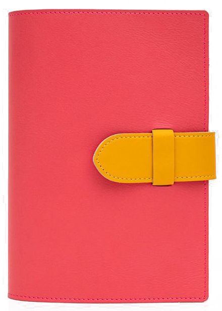 Pink Genuine Leather Journal with Snap | Paper Source