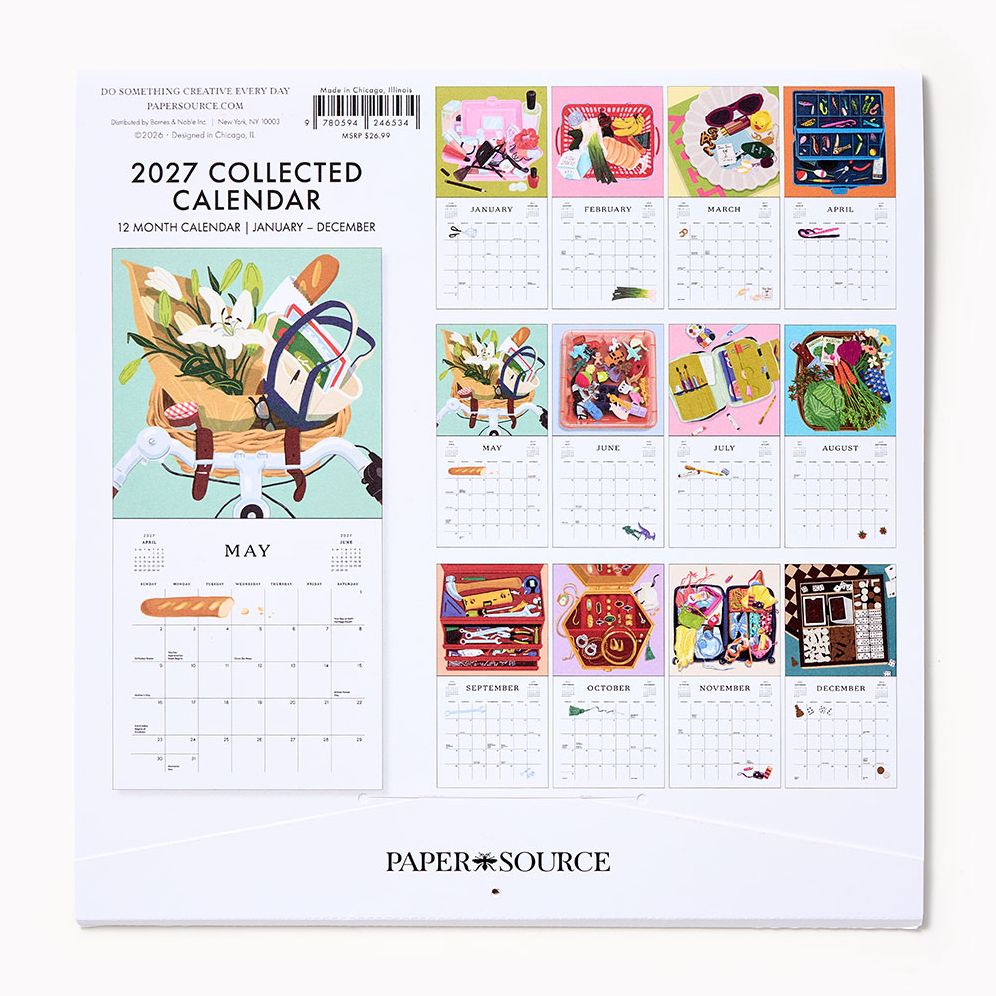 2027 Paper Source Collected Calendar