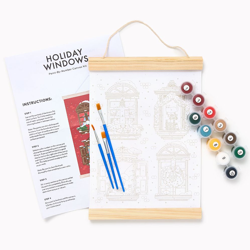 Whimsical Holiday Paint by Number Kit