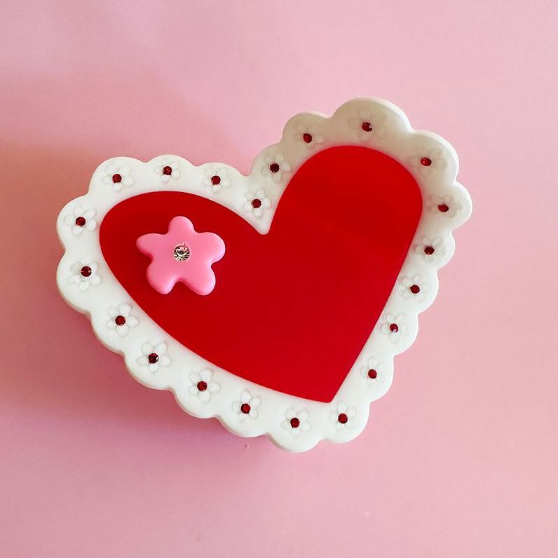 Centinelle Valetines Laced Hearts Hair Claw