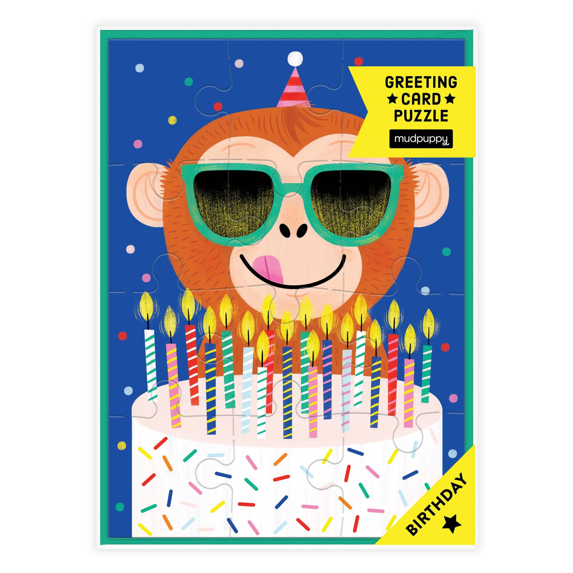 Monkey Cake Greeting Card Puzzle