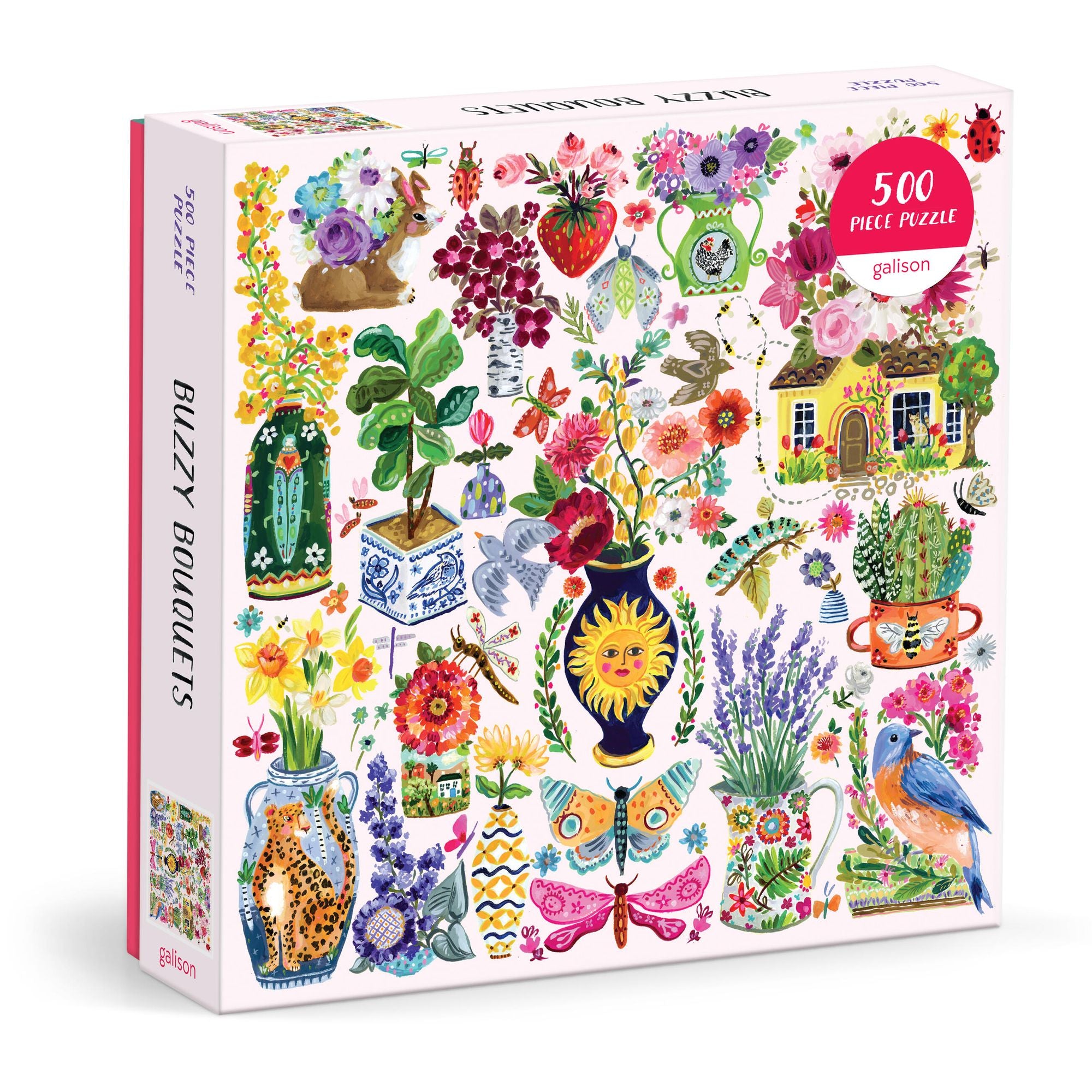 Buzzy Bouquets 500 Piece Puzzle | Paper Source