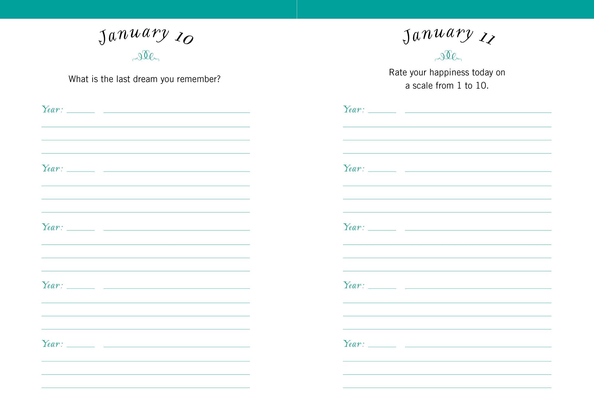 One Question a Day (Floral): A Five-Year Journal