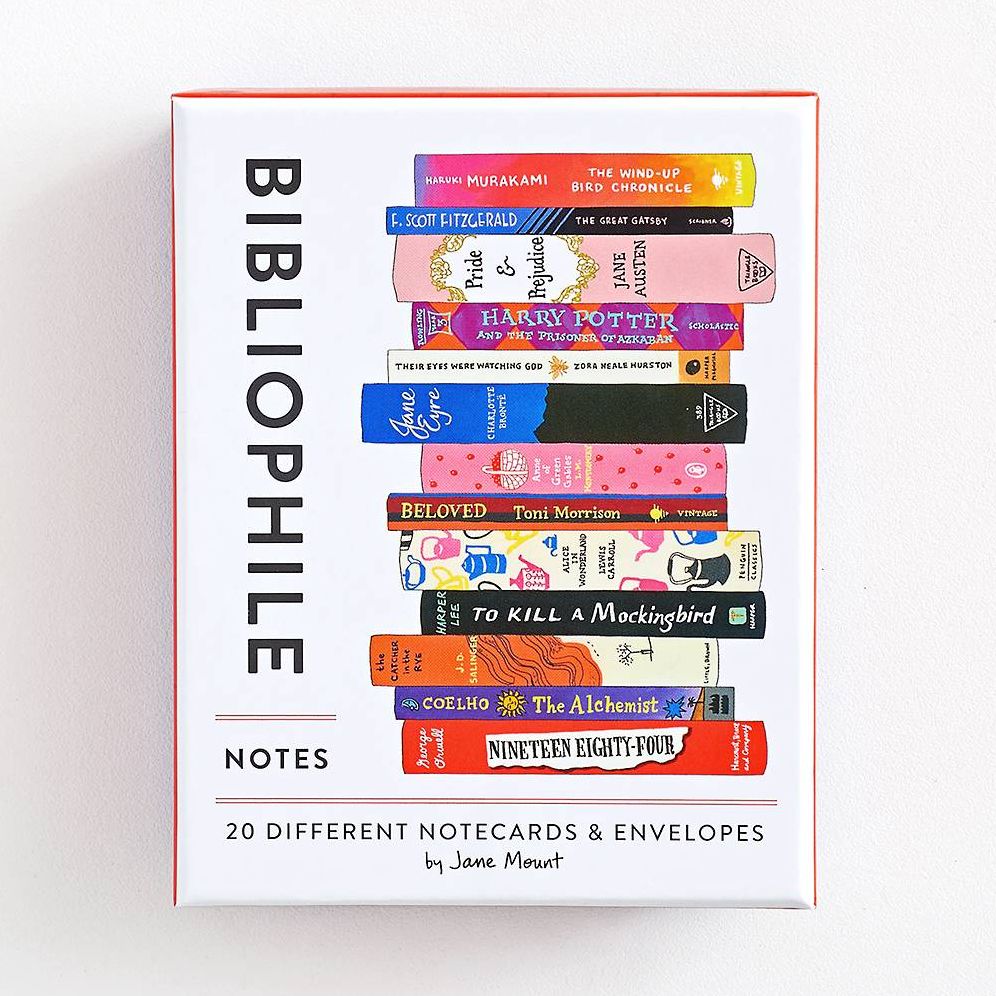 Bibliophile Notes: 20 Different Notecards & Envelopes (Notecards for Book Lovers, Illustrated Notecards, Stationery)