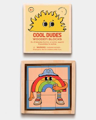 Cool Dudes Wooden Blocks Puzzles - by Journey of Something