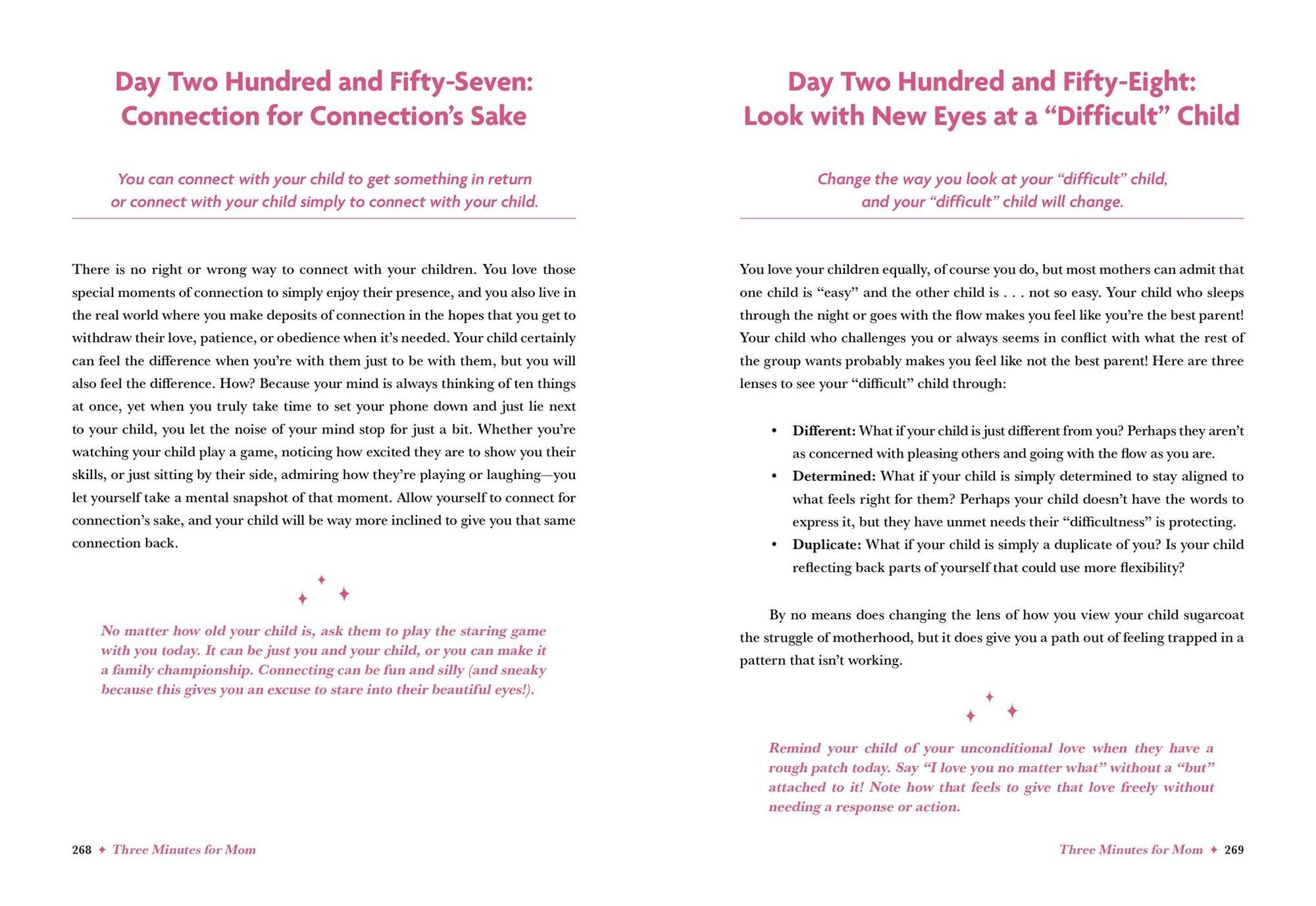 Three Minutes for Mom: 365 Days of Empowerment, Encouragement, and Growth for a More Connected Motherhood