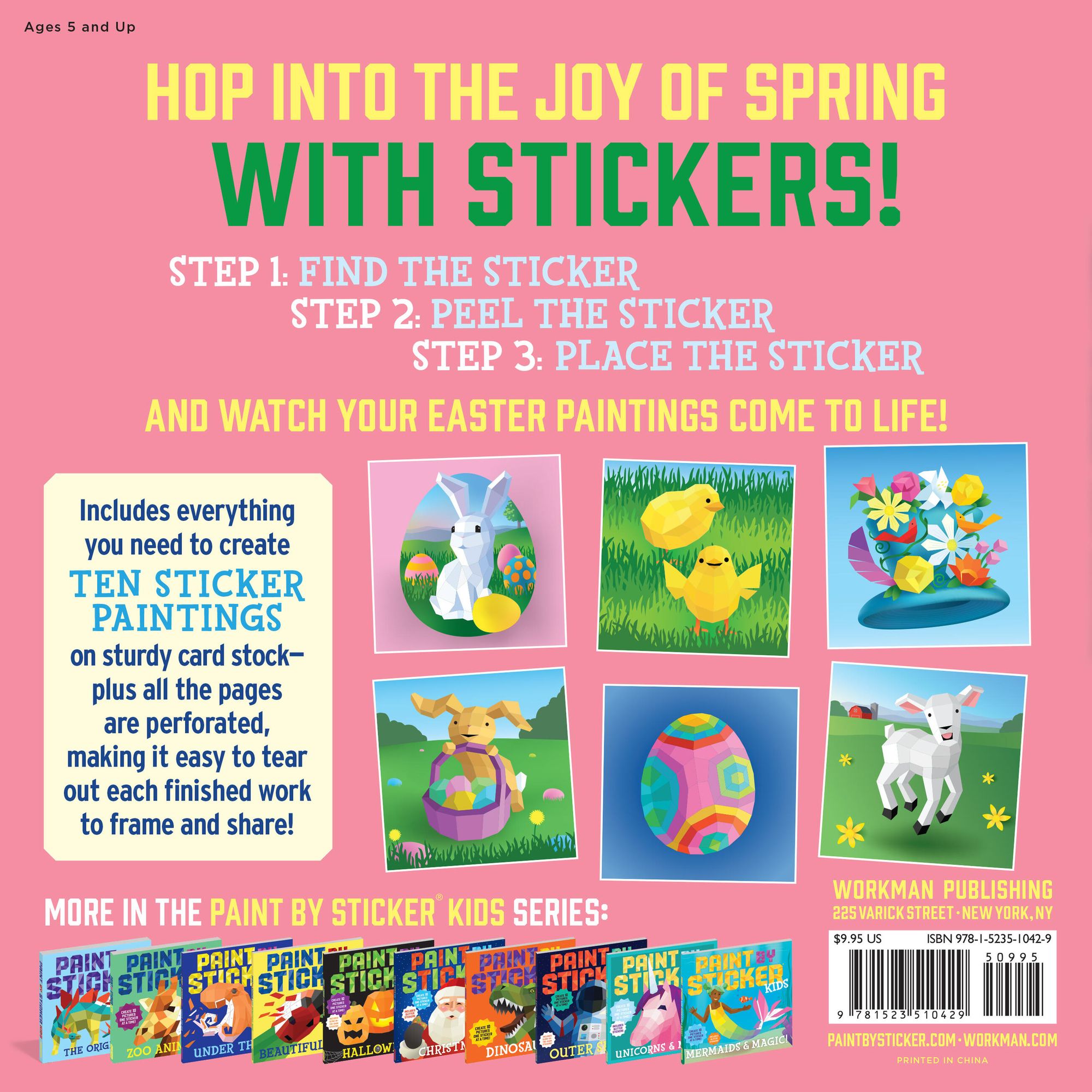 Paint by Sticker Kids: Easter: Create 10 Pictures One Sticker at a Time!
