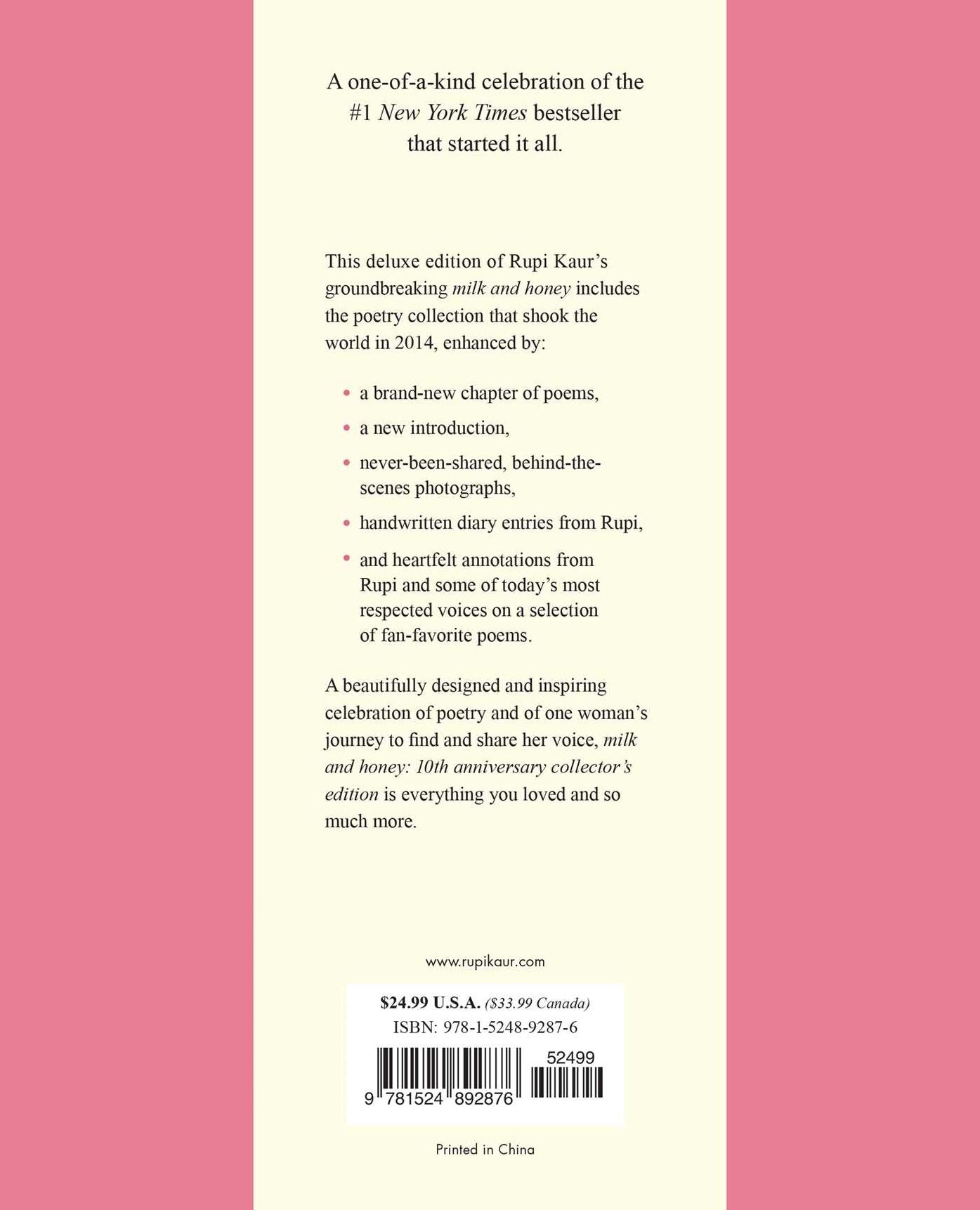 Milk and Honey: 10th Anniversary Collector's Edition