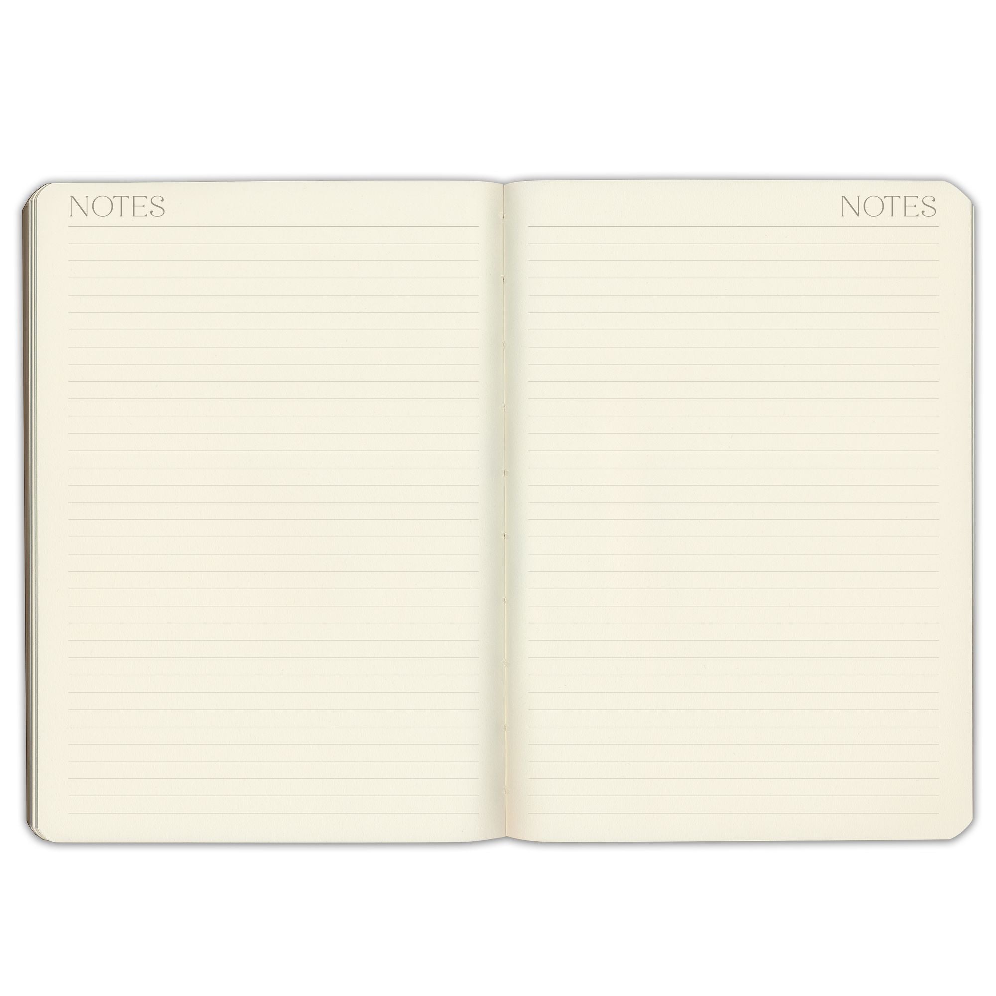 2026-2027 Paper Source Gray Lilac Leather 12-Month Daily Planner